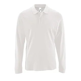 SOLS Mens Perfect Langarm-Pique-Poloshirt (Weiß)