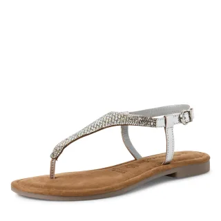 Tamaris - Da.-Sandalette silver glam - Gr. - 41