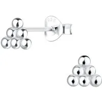 ALEXANDER YORK Paar Ohrstecker DREIECK KUGELN, 2-tlg. (Ohrstecker), 925 Sterling Silber