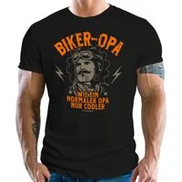 RAHMENLOS® T-Shirt Biker Opa für coole Großväter