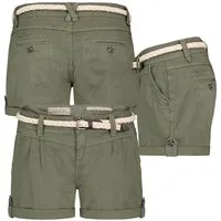 Eight2Nine Bermudas Short Bermuda kurze Hose Sommer Chino Shorts stoff Hotpants mit Gürtel
