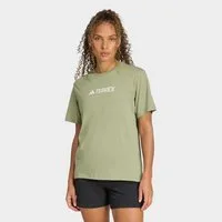 adidas TERREX Funktionsshirt W TX LOGO TEE für Sportmode und Outdoormode, mit Kurzarmdesign, ohne Verschluss