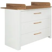 roba® Wickelkommode Ava, Wickelansatz im Dekor Artisan Eiche