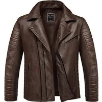 Amaci&Sons Lederjacke AMHERST Lederjacke Echtleder Herren Biker Zipper Jacke
