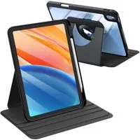 Fintie Tablet-Hülle Rotierende Hülle für iPad (A16) 11./10. Generation 2025/2022, 360 Grad Drehbare Hülle mit Stifthalter, Transparente Acryl-Rückseite