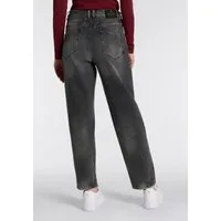 Herrlicher 5-Pocket-Jeans Brooke Denim Black im Loose Fit, mit Abnähern