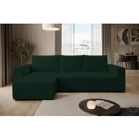 storez24 Ecksofa Letto, mit Bettkasten und Schlaffunktion, Cordstoff, L-Form, bequem