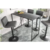 riess-ambiente Bartisch SLIM LINE 120cm graphit · Stehtisch · minimalistisch (Einzelartikel, 1-St), Theke · Küche · Metall · eckig · Marmor-Design · Industrial