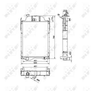 NRF Motork?hler gel?tet 52254