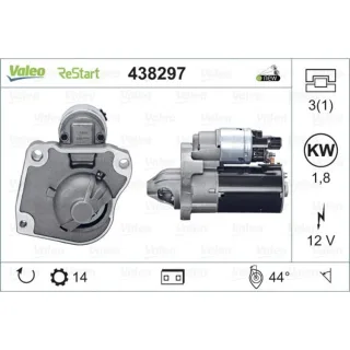 Valeo Starter 1,8 kW Citroen DS Peugeot 438297