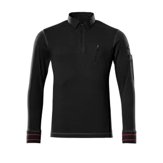 MASCOT Ios Polo-Sweatshirt FRONTLINE Schwarz 3XL - 50352-833-09-3XL