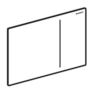 Geberit BetPl. Sigma70, für 2-Mengen-Sp. ET 242813JK1 lava/Kunststoff