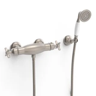 Tres Brausethermostat Aufputz Anti Kalk Messing Handbrause: Ø 78 mm , 24216409AC 24216409AC
