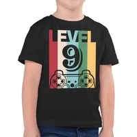 Shirtracer T-Shirt Gaming LEVEL Neun (1-tlg) 9. Geburtstag