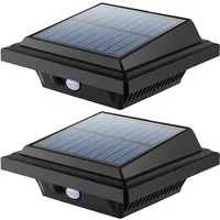 KingLux LED Dachrinnenleuchte 40LEDs Solarlampen mit Bewegungsmelder Warmweiss, Bewegungsmelder, LED fest integriert, Warmweiss