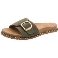 Tamaris WIDE FIT MultiAdjustable, comfortFit aus Leder Pantolette MultiAdjustable