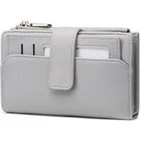 Frentree Geldbörse Damen Portemonnaie RFID Schutz herausnehmbares Etui medium (7 sichtfenster, Geldbeutel mit Reißverschluss und Scheinfach), Geschenkbox