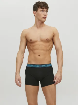 JACK&JONES - JACWAISTBAND TRUNKS 3 PACK NOOS Asphalt - Gr. - L