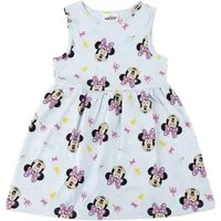 Disney Minnie Mouse Sommerkleid Kinder Jersey Kleid Baumwolle Single Jersey Sommer Alltag (Packung, Einteilig)
