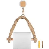 BlingBin Toilettenpapierhalter Ohne Bohren Klopapierhalter Klopapierrollenhalter Vintage Halterung (1 Stück, 1-St., 34,5 x 24,5 cm), WC Papier Handtuchhalter für WC Badezimmer Bad Dekoration Boho Deko