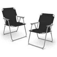 Spetebo Campingstuhl Camping Klappstuhl belastbar bis 120 kg - 2er Set (Anzahl, 1 St), zusammenklappbar