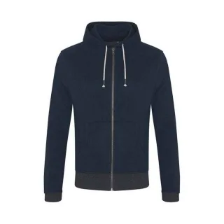 Ecologie - "Okavango" Kapuzenpullover für Herren/Damen Unisex, Nachhaltig (Marine/Holzkohle)