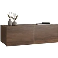 MIRJAN24 TV-Schrank Calabrini 100 03 (mit 2 Türen) ohne Griffe, silberne Beine 5 cm