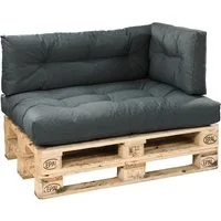 XDREAM Palettenkissen Sitzkissen, Rückenkissen und Seitenkissen (Einzeln oder als Set), passend für handelsübliche Europaletten/ Indoor & Outdoor geeignet