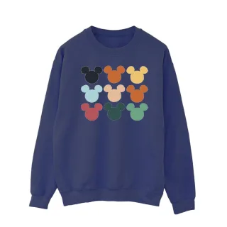 Disney - "Mickey Mouse Heads Square" Sweatshirt für Herren (Marineblau)