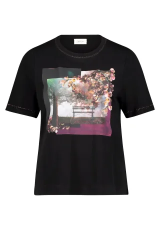CARTOON - Printshirt patch black/rosé - Gr. - 36
