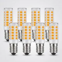 ZMH LED-Leuchtmittel E14 Vintage 8ER Glühbirne - 2700K Retro Glas 3W Energiesparlampe, E14, 8 St., Warmweiß, Aufgerüsteten 2835 SMD-LEDs für Schlafzimmer Küche