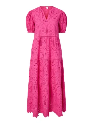 Y.A.S - YASHOLI SS LONG DRESS S. Raspberry Rose - Gr. - 40