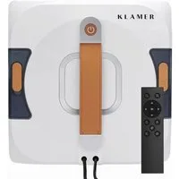 KLAMER Fensterputzroboter Kompakter Fensterroboter mit automatischer Kanten-Erkennung, Dual Spr…, Randerkennung, Absturzsicher,2 Modi, Fernbedienung/App Steuerung