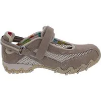 Allrounder by Mephisto Allrounder Sneaker Niro 44/12, Velourleder mit offenem Mesh, Beige, Fu Klettschuh