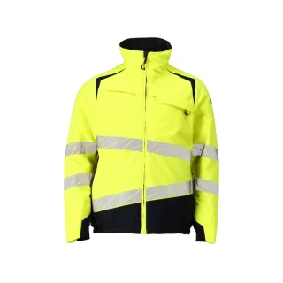 MASCOT Herren Winterjacke ACCELERATE SAFE Hi-vis Gelb / Schwarzblau M - 19435-231-17010-M