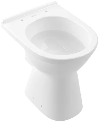 Villeroy & Boch ViCare Flachspül-WC spülrandlos, bodenstehend, mit DirectFlush, Weiß Alpin CeramicPl 4684R0R1