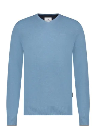 State of Art - Pullover mit V-Ausschnitt blau - Gr. - XXL