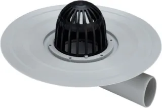 Viega Balkon-/Terrassenablauf Advantix 4945.2 in 70mm Kunststoff grau 289386
