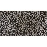 MD Entree Fußmatte Universal Teppichläufer Wohnzimmer Teppich, rechteckig, Höhe: 8 mm, bei 30° waschbar, anti-rutsch, 67 x 120 cm, Safari Leo, beige
