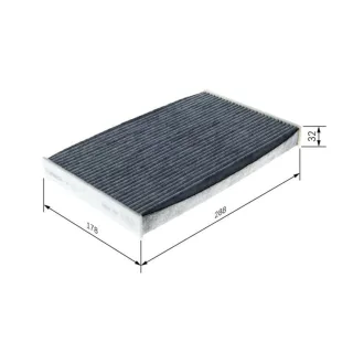 Bosch Aktivkohle-Innenraumfilter Citroen C3 Opel Crossland