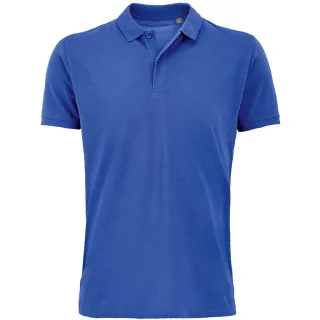 SOLS Herren Planet Pique Bio-Poloshirt (Königsblau)