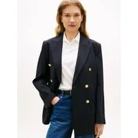 Tommy Hilfiger Kurzblazer TIMELESS WOOL DB BLAZER mit doppelreihiger Knopfleiste