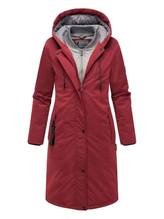 Marikoo Damen Winterjacke Ledalaa mit Kapuze
