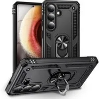 Nalia Smartphone-Hülle Samsung Galaxy S26 Plus 17 cm (6,7 Zoll), RINGDEFEND Case - Militär-Schutz, 360° Ring-Halter & Standfunktion