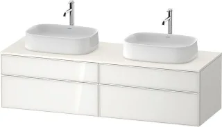 Duravit Zencha Konsolenwaschtischunterbau wandhängend Weiß n/a & Supermatt 1600x550x442 mm - ZE4825B ZE4825B64840000
