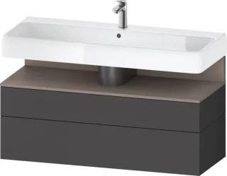 Duravit Qatego Waschtischunterbau wandhängend Graphit Matt 1190x470x590 mm - QA4396043490000 QA4396043490000