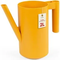 KONZEPT Gießkanne klein 2 L für Zimmerpflanzen, aus Kunststoff, Kompakte Größe: L 27,2 cm, B 12,8 cm, H 24,6 cm, 2 L, 212 g