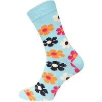 HomeOfSocks Socken Blumen Design Socke aus 90% Baumwolle Bunte Socken Blumen Muster aus 90% Baumwolle