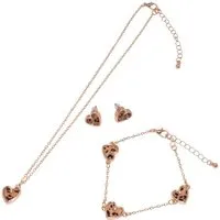 Aniston JEWELRY & WATCHES Schmuckset Multipack Schmuck Geschenk Ohrringe Armkette Halskette Animalprint (Set, 5-tlg)