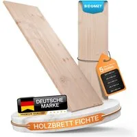 BOOMET Regaleinsatz Regalboden Fichte (2, 80x20 cm), Wandregal Fachboden Regal Deko Regalbrett Holzboden